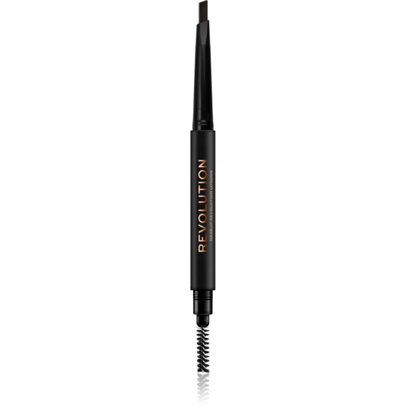 Revolution Duo Brow Definer precíz szemöldökceruza árnyalat Dark Brown 0.25 g