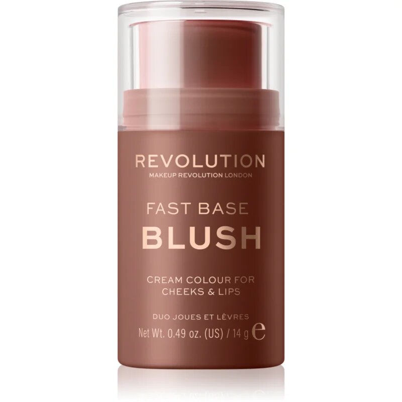 Revolution Fast Base tonizáló balzsam ajakra és arcra árnyalat Mauve 14 g