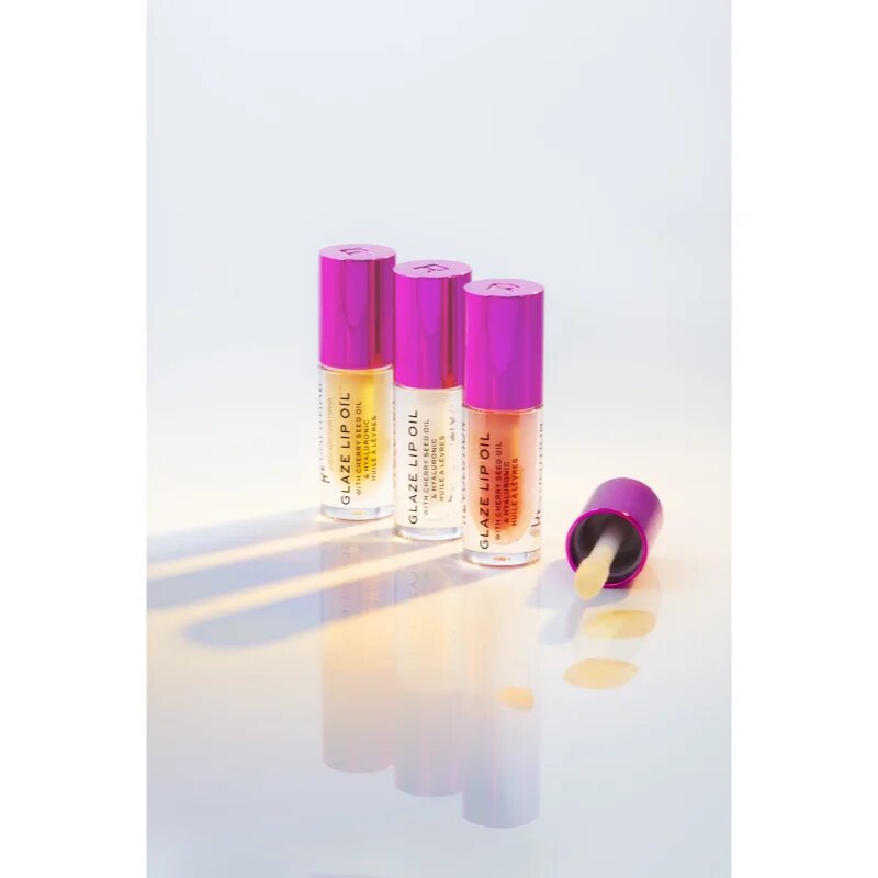 Revolution Glaze ajak olaj árnyalat Lust Clear – Shimmer 4.6 ml