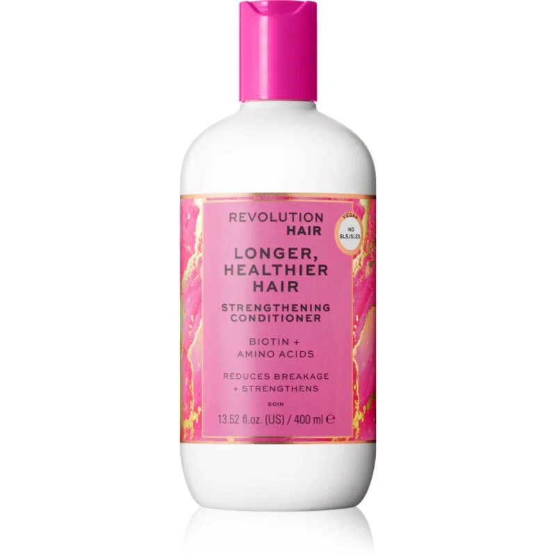 Revolution Haircare Longer Healthier erősítő és revitalizáló kondicionáló hosszú hajra 400 ml