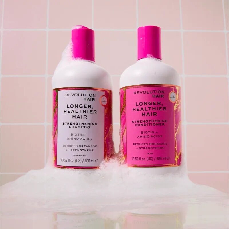 Revolution Haircare Longer Healthier erősítő és revitalizáló kondicionáló hosszú hajra 400 ml