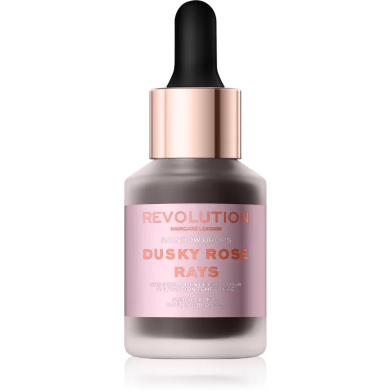 Revolution Haircare Rainbow Drops színező hajfesték árnyalat Rose Rays 30 ml