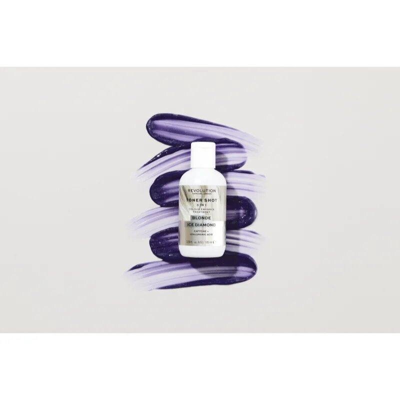 Revolution Haircare Toner Shot Blonde Ice Diamond tápláló tonizáló maszk 3 az 1-ben árnyalat Ice Diamond 100 ml