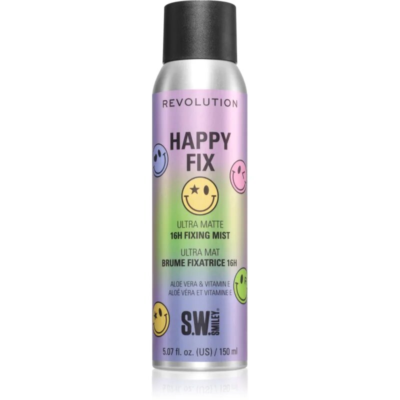 Revolution Happy Fix Ultra Matte 16h Fixing Mist sminkfixáló spray 150 ml