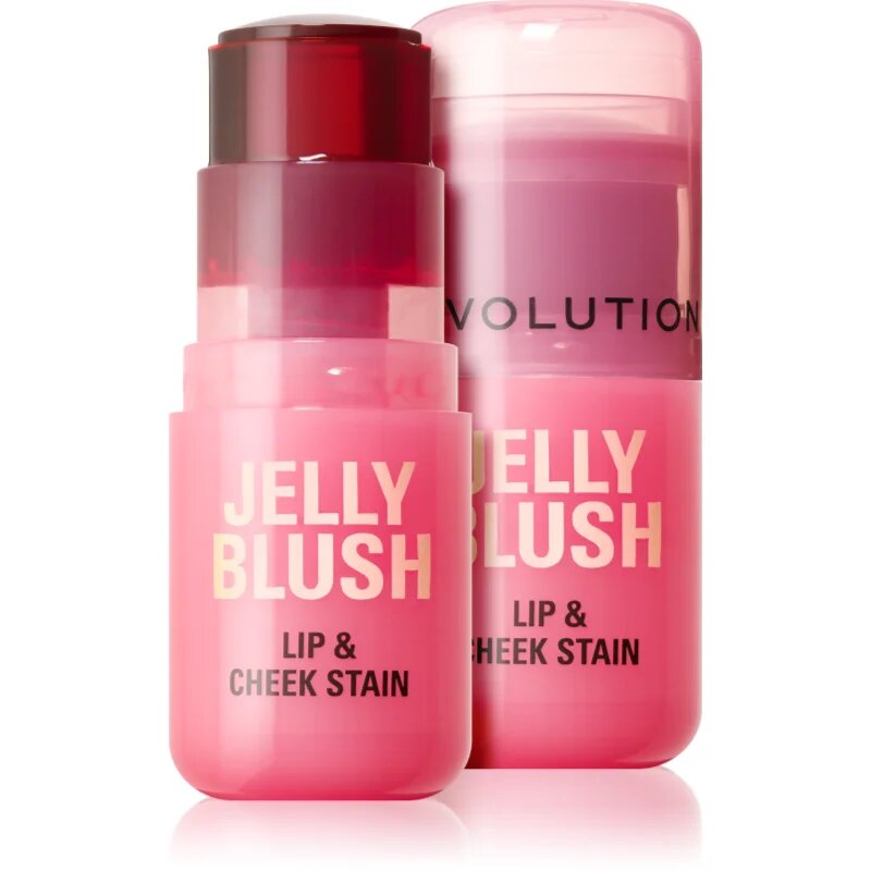 Revolution Jelly Blush pirosító stick az arcra és a szájra árnyalat Peach Orange 5.5 g