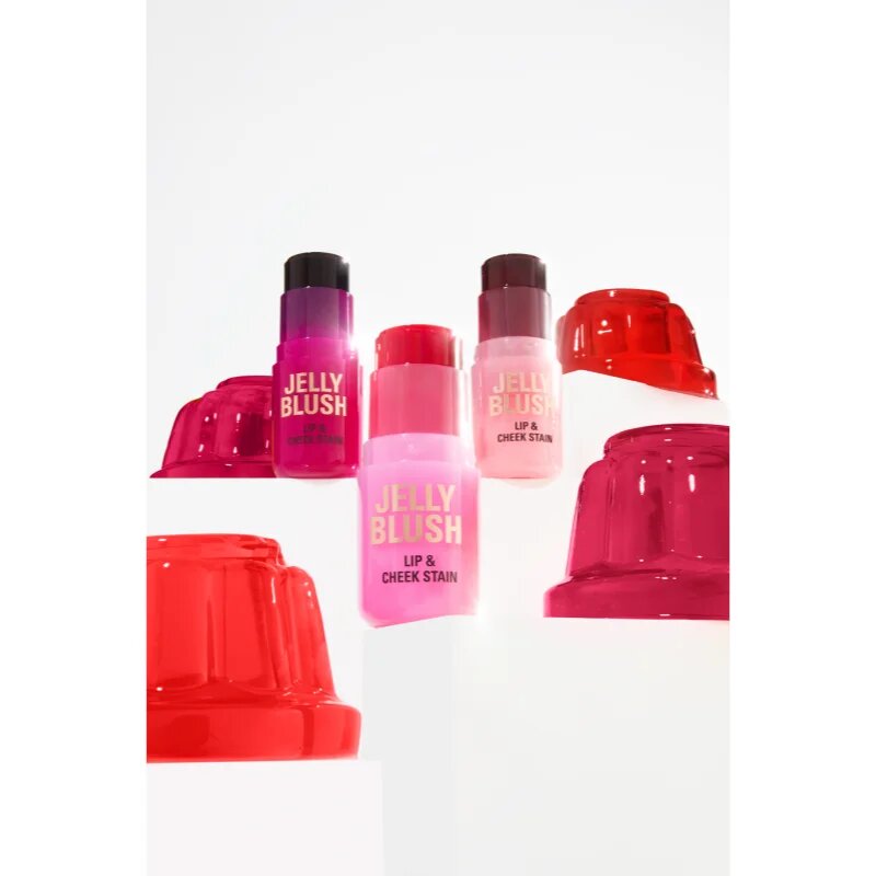 Revolution Jelly Blush pirosító stick az arcra és a szájra árnyalat Strawberry Pink 5.5 g