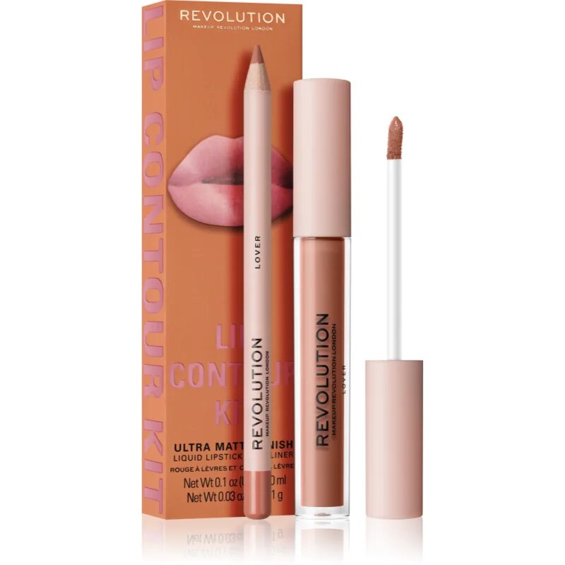 Revolution Lip Contour Kit ajakápoló készlet árnyalat Lover 2 db