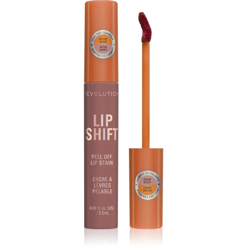 Revolution Lip Shift Peel Off Lip Stain ajakszínező árnyalat Moonlight Nude 2.5 ml