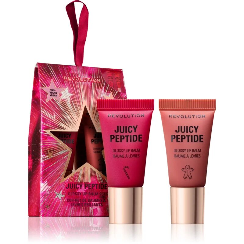 Revolution Makeup set Juicy Peptide ajándékszett az ajkakra