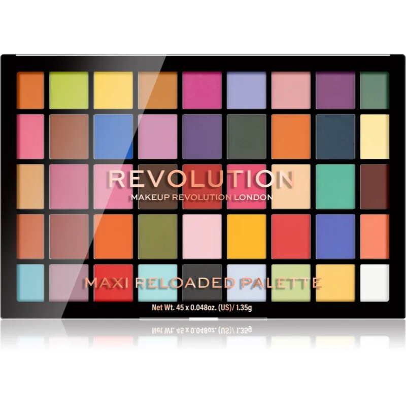 Revolution Maxi Reloaded Palette púderes szemhéjfesték paletta árnyalat Monster Mattes 45x1.35 g