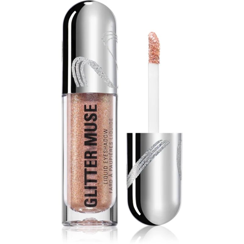Revolution Metallic Muse Glitter Muse Folyékony csillámos szemhéjfesték árnyalat Gold 3.5 ml