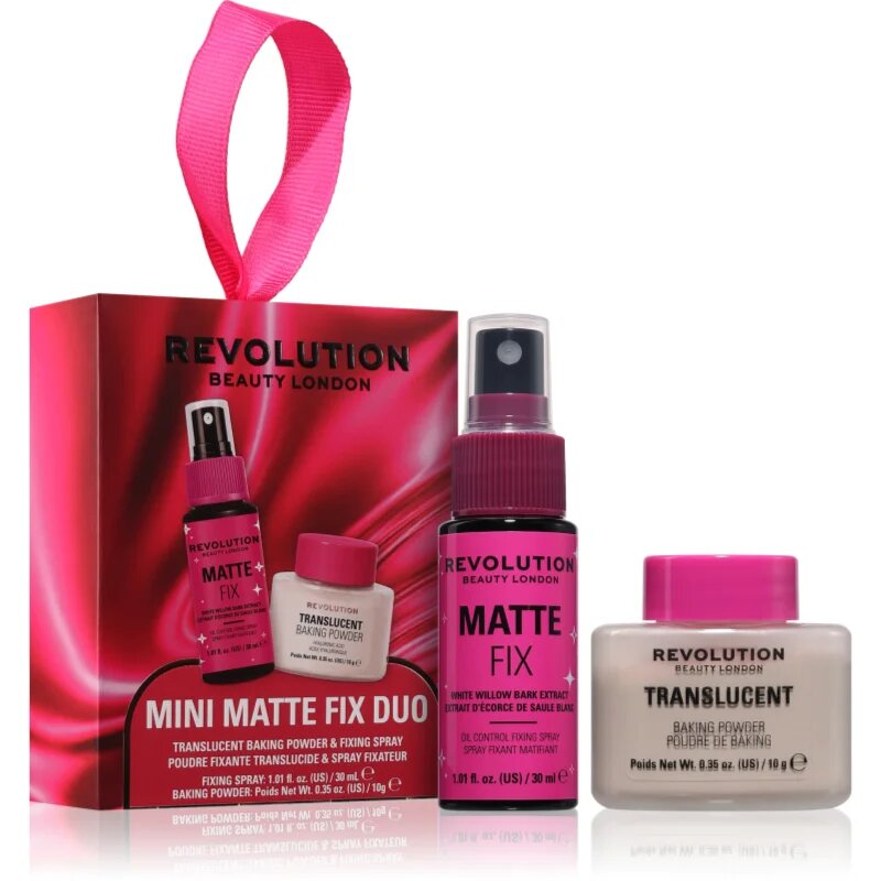Revolution Mini Matte Fix Duo ajándékszett az arcra hölgyeknek 1 db