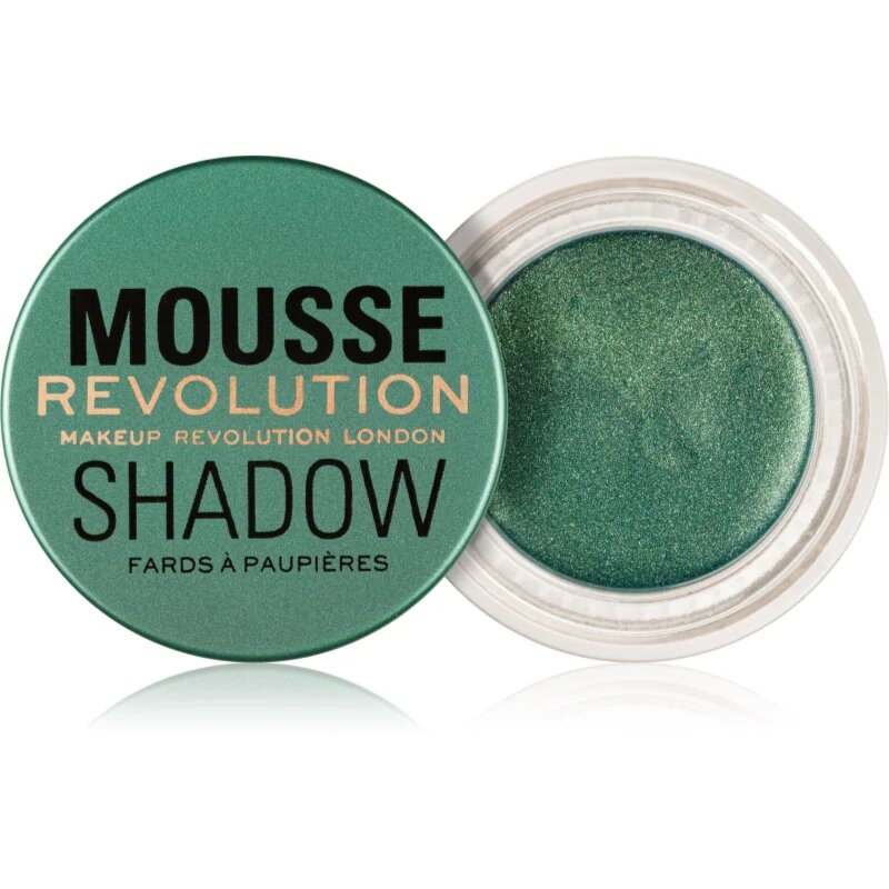 Revolution Mousse krémes szemhéjfestékek árnyalat Emerald Green 4 g