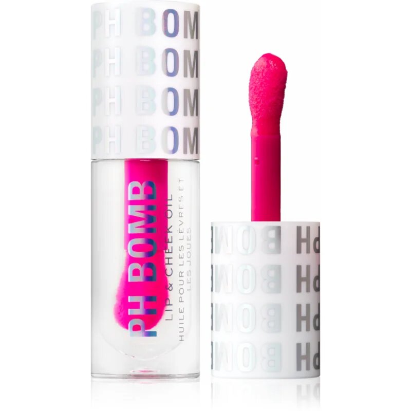 Revolution PH Bomb Lip & Cheek Oil önszínező PH balzsam az arcra és a szájra árnyalat Universal 4.5 ml