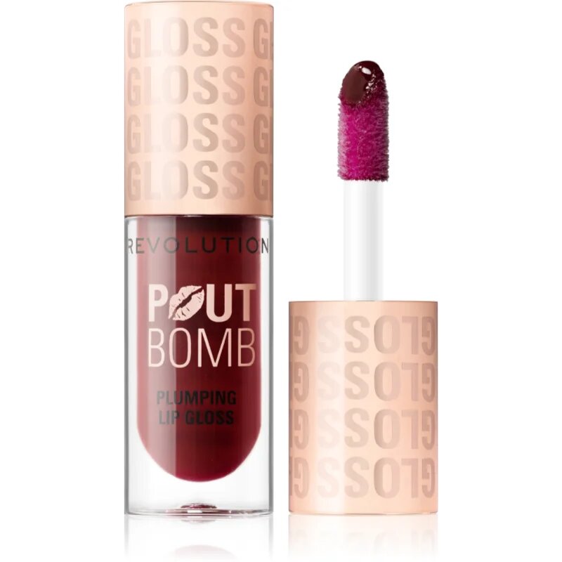 Revolution Pout Bomb ajakfény nagyobbító hatás árnyalat Jelly Berry Mauve 4.6 ml