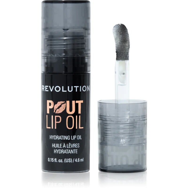 Revolution Pout Lip ajak olaj hidratáló hatással árnyalat Midnight Black 4.6 ml