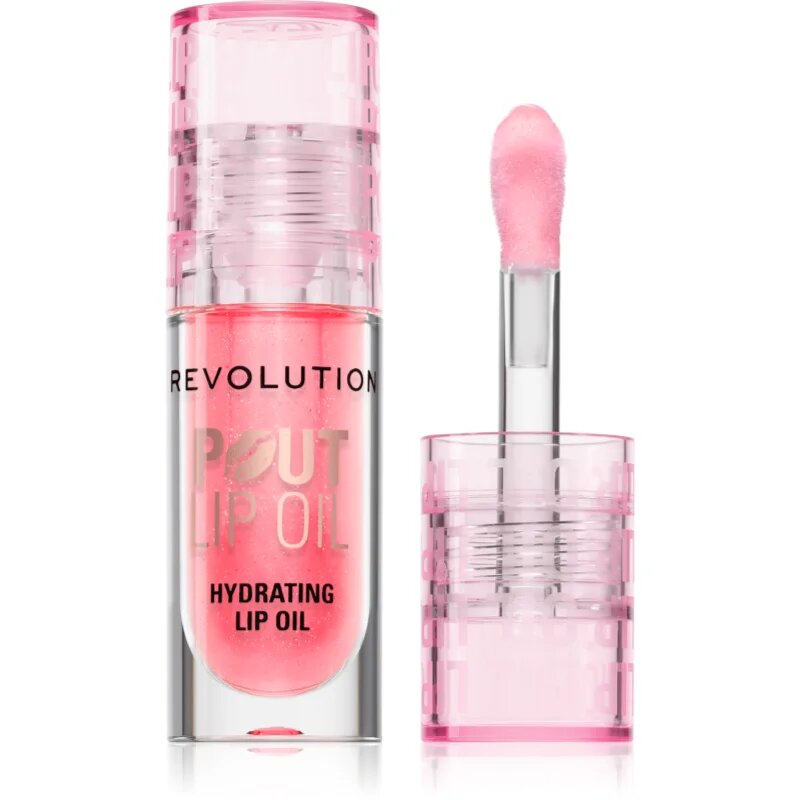 Revolution Pout Lip ajak olaj hidratáló hatással árnyalat Pink Shimmer 3 ml
