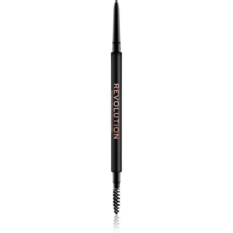 Revolution Precise Brow Pencil precíz szemöldökceruza kefével árnyalat Light Brown 0.05 g