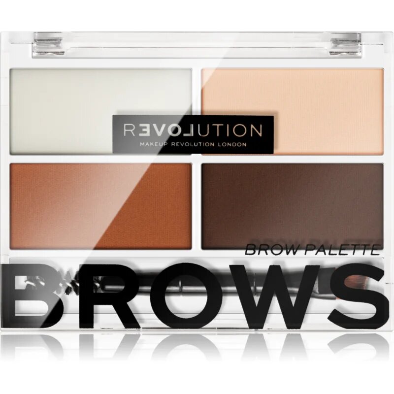 Revolution Relove Colour Cult paletta a szemöldök sminkeléséhez árnyalat Medium 32 g