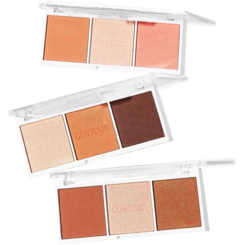 Revolution Relove Colour Play Contour Trio Palette Púderes highlight és kontúr paletta árnyalat Bronze Sugar 6 g