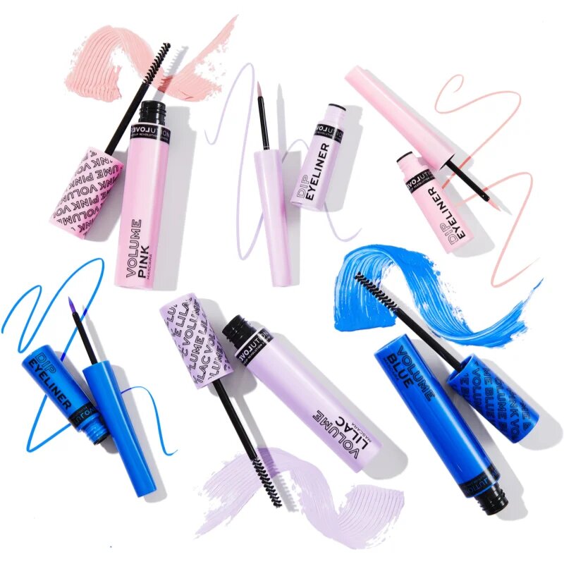 Revolution Relove Volume dúsító szempillaspirál árnyalat Pink 7 ml