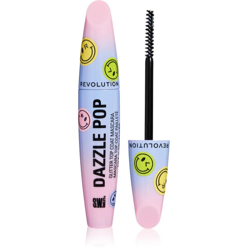 Revolution S.W.Smiley Dazzle pop szempillaspirál csillámporral 8.2 ml