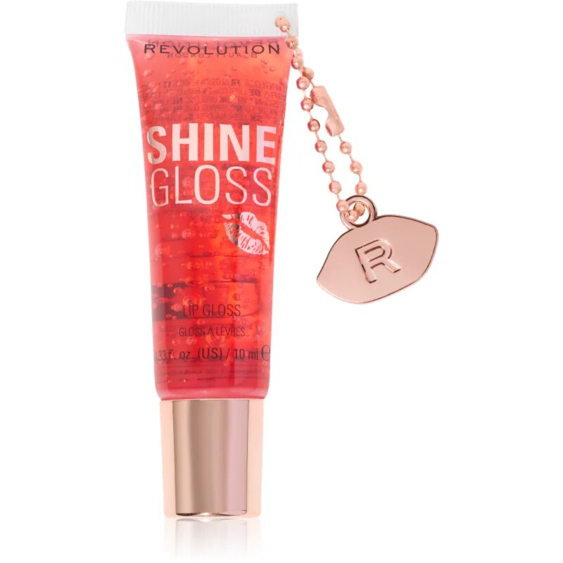 Revolution Shine Gloss ajakfény árnyalat Peach Pop 10 ml