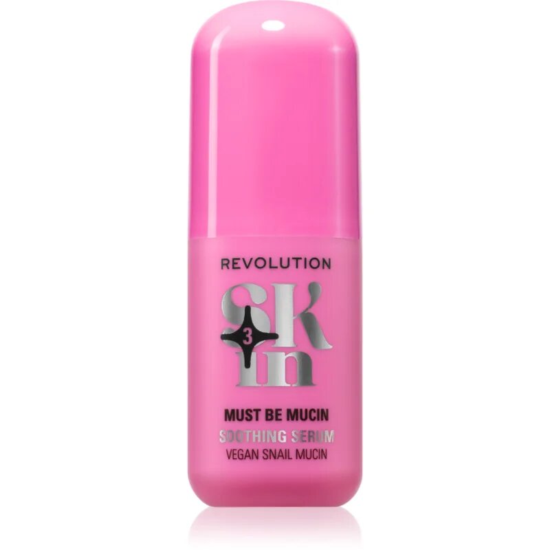 Revolution Skincare Go Gentle Vegan Snail Mucin Soothing Serum nyugtató szérum hidratáló hatással 30 ml