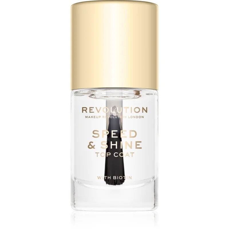 Revolution Speed & Shine gyorsan száradó körömlakk átlátszó 10 ml