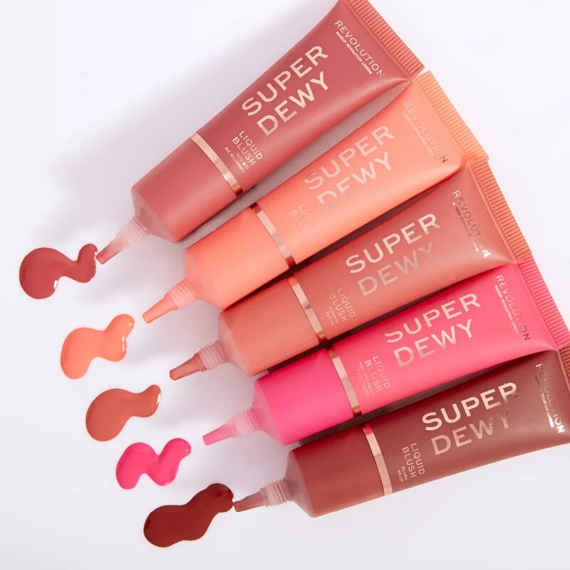 Revolution Superdewy folyékony arcpirosító árnyalat Flushing For You 15 ml