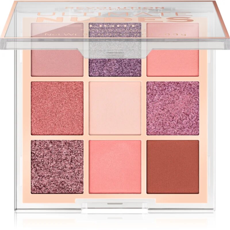 Revolution Ultimate Nudes szemhéjfesték paletta árnyalat Light 8 g