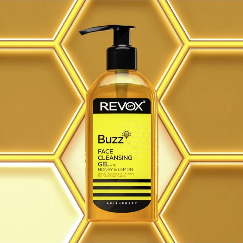 Revox B77 Buzz Face Cleansing Gel energizáló és tisztító gél az arcra Lemon & Honey 180 ml
