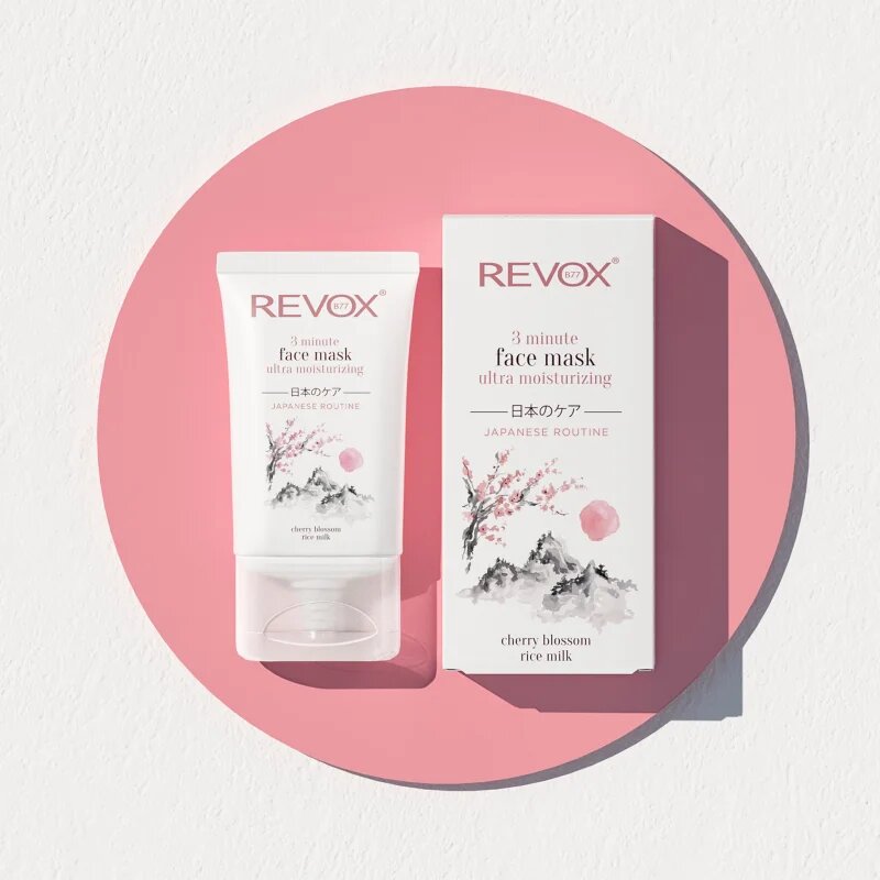 Revox B77 Japanese Routine 3 Minute Face Mask Ultra Moisturizing intenzív hidratáló maszk az arcra 30 ml