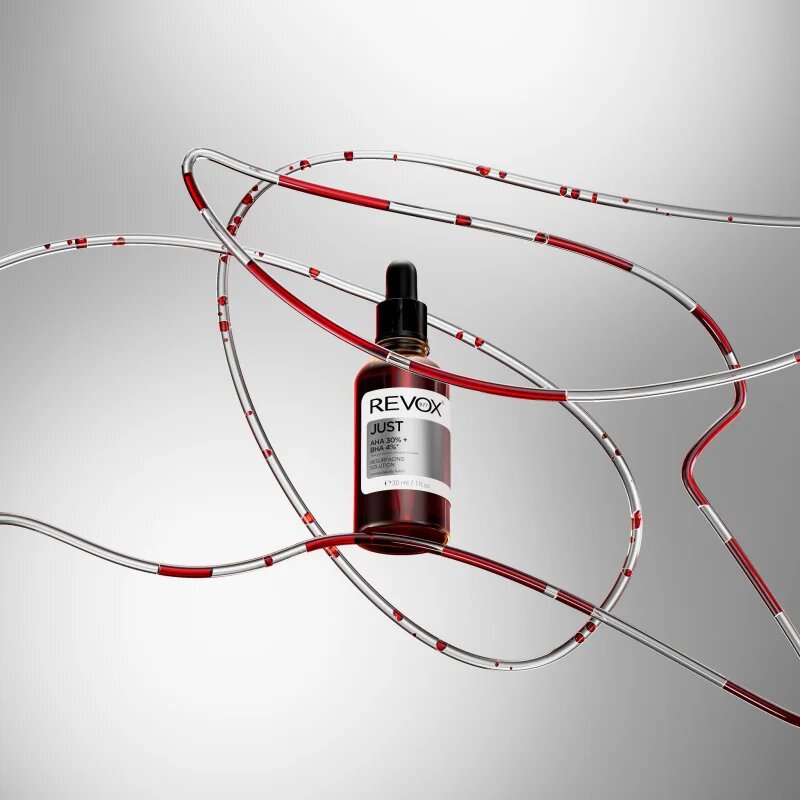 Revox B77 JUST AHA 30% + BHA 4% feszesítő hámlasztó szérum a bőr felszínének megújítására 30 ml