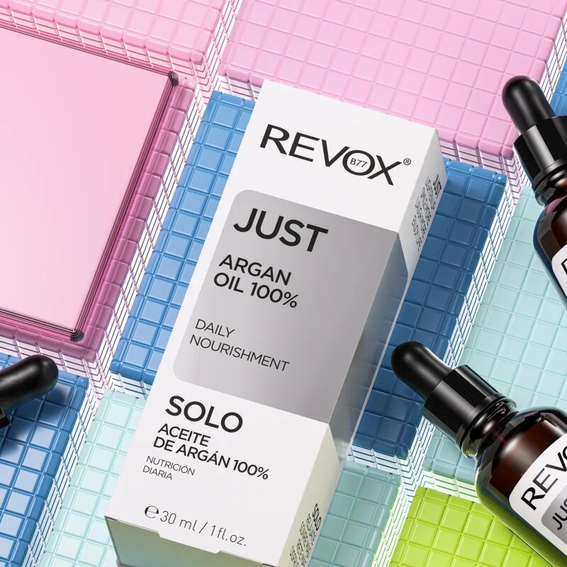 Revox B77 JUST Argan Oil 100% tápláló olajos szérum az arcra és a nyakra 30 ml