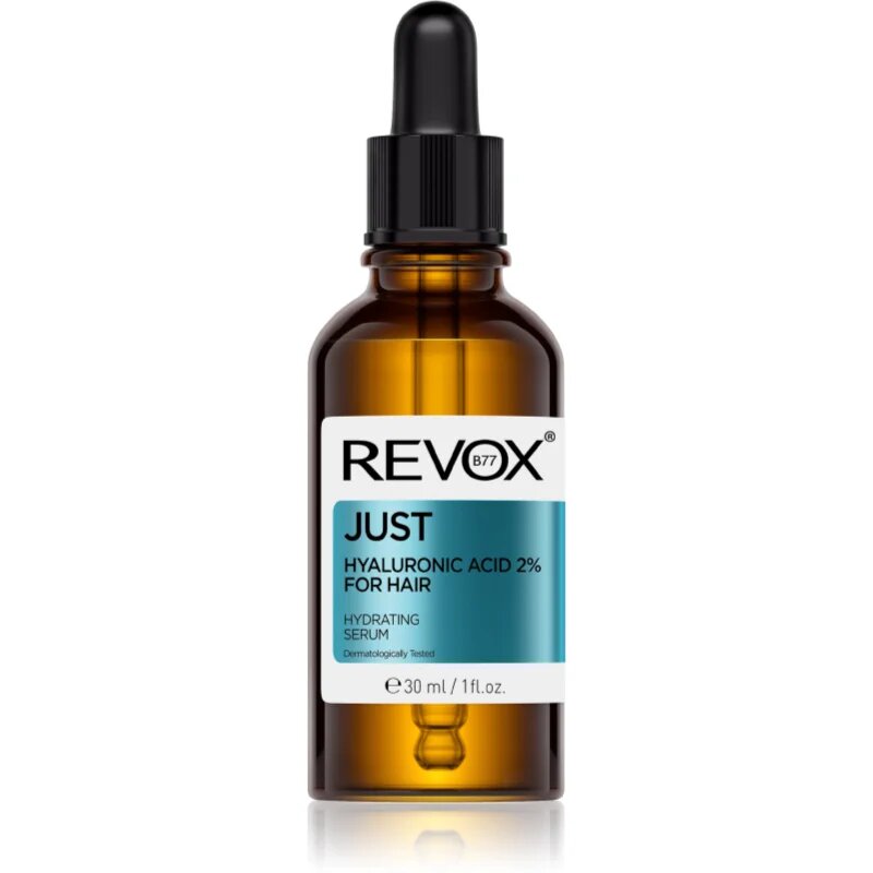 Revox B77 JUST Hyaluronic Acid 2% for Hair hidratáló szérum a hajra és a fejbőrre 30 ml