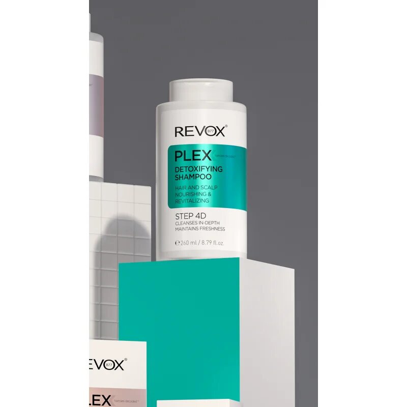 Revox B77 PLEX Detoxifying Shampoo. Step 4D Tisztító méregtelenítő sampon 260 ml