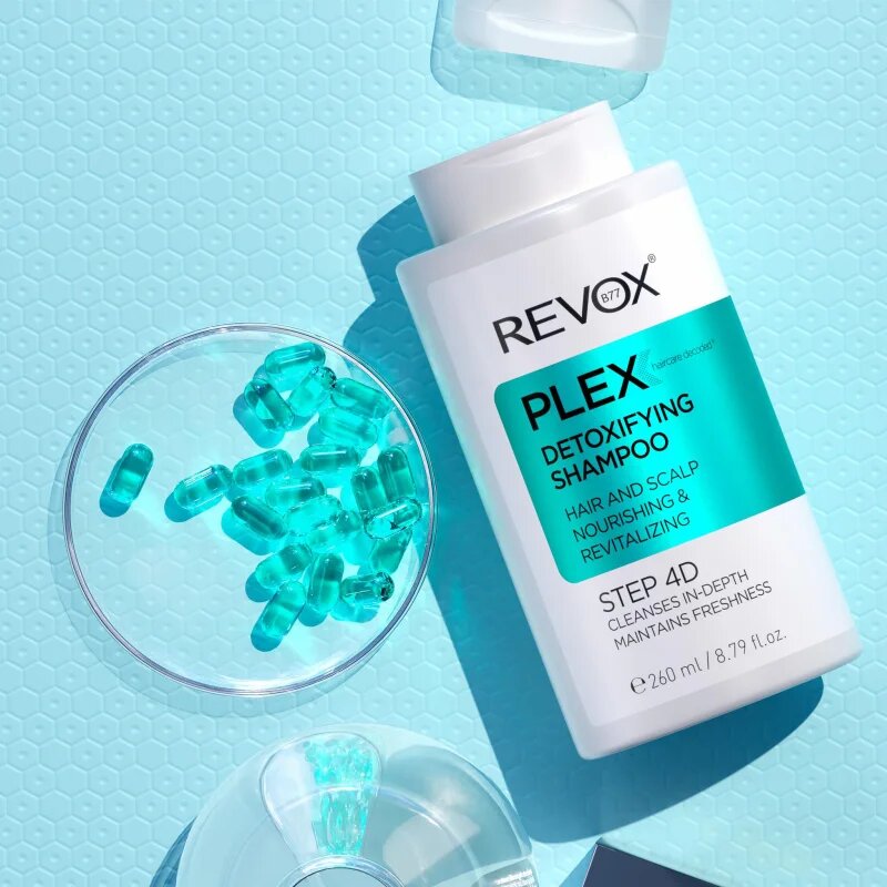 Revox B77 PLEX Detoxifying Shampoo. Step 4D Tisztító méregtelenítő sampon 260 ml
