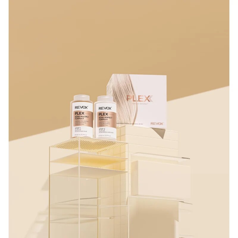 Revox B77 PLEX Hair Rebuilding System Professional Set szett a festett és károsult hajra professzionális használatra 3x260 ml