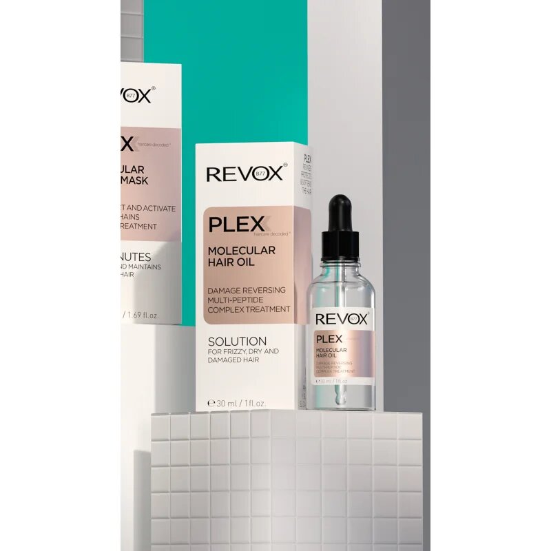 Revox B77 PLEX Molecular Hair Oil olaj károsodott haj erősítésére 30 ml