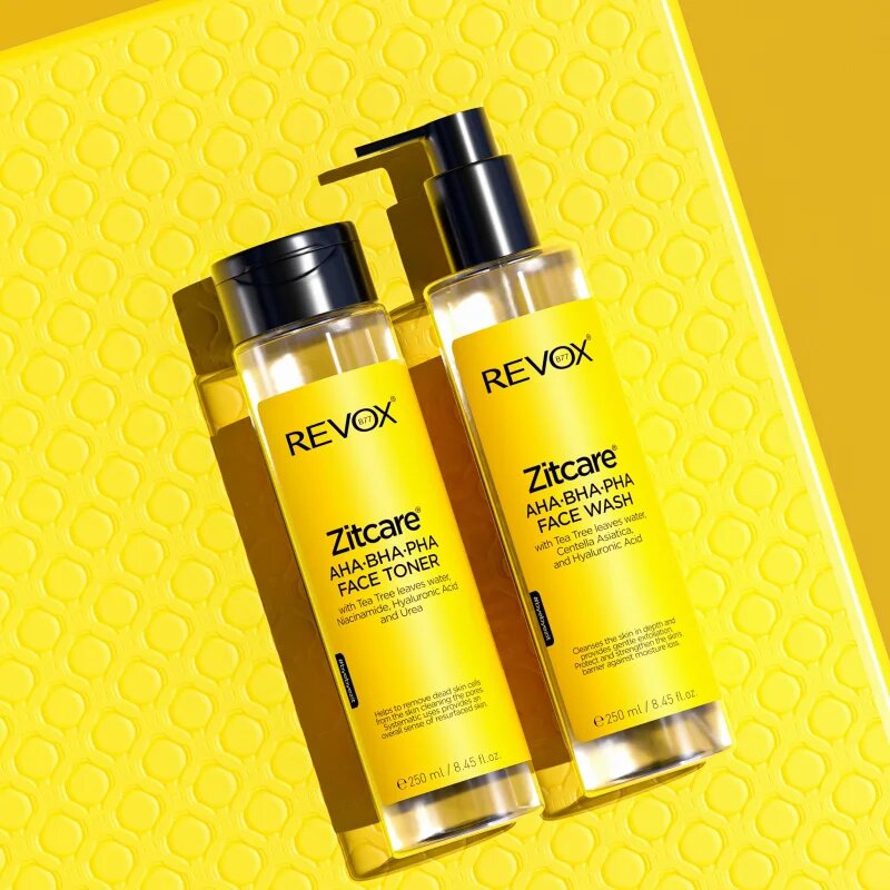 Revox B77 Zitcare AHA BHA PHA Active Face Toner gyengéd tisztító tonik 250 ml