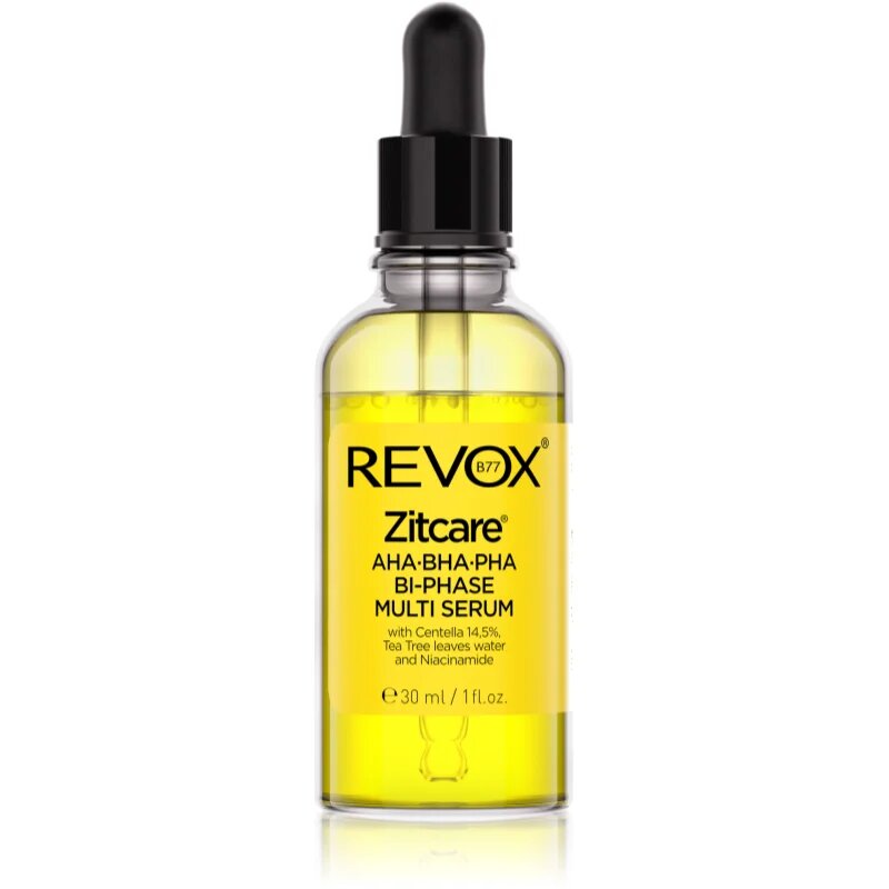 Revox B77 Zitcare AHA BHA PHA Bi-Phase Multi Serum kétfázisú szérum a sima és matt arcbőrért 30 ml