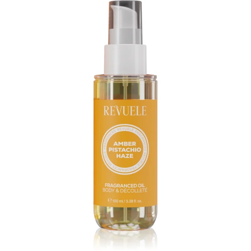 Revuele Amber Pistachio Haze Fragranced Oil illatos olaj testre 100 ml