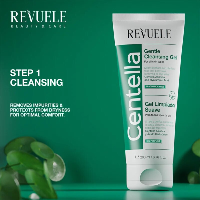 Revuele Centella lágy tisztító gél arcra és testre 200 ml