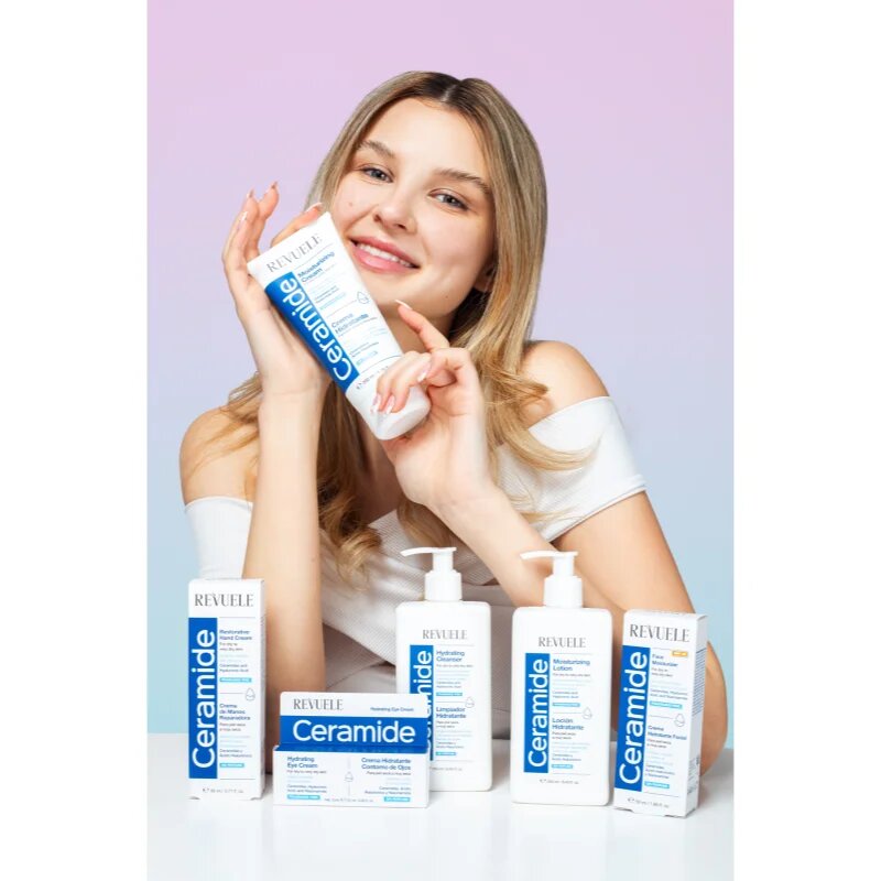 Revuele Ceramide Face Moisturizer SPF 25 nappali védőkrém száraz és nagyon száraz bőrre SPF 25 50 ml