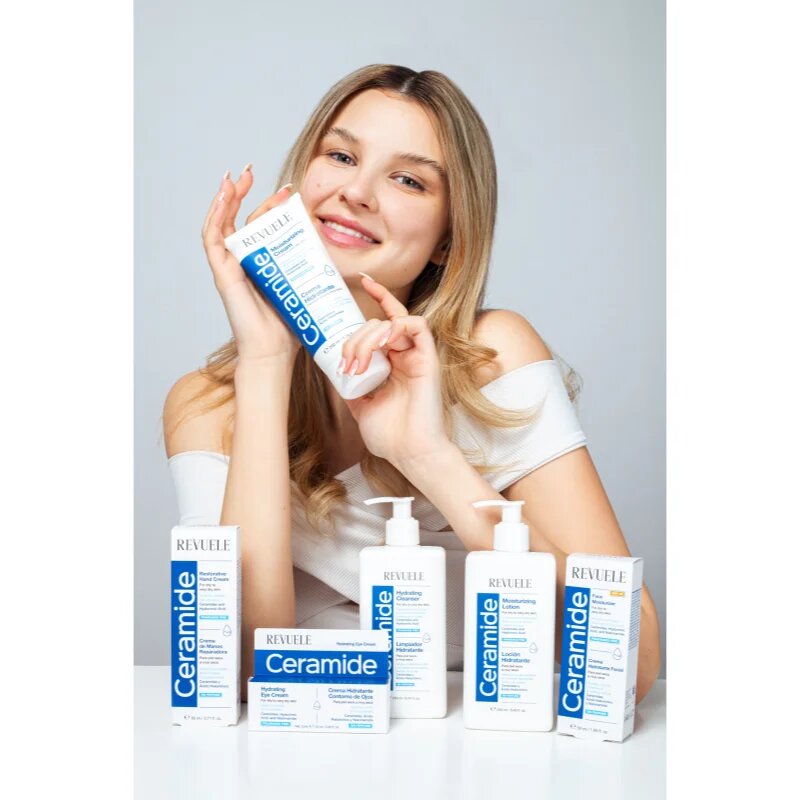 Revuele Ceramide Moisturizing Cream hidratáló krém arcra és testre Száraz nagyon száraz bőrre 200 ml