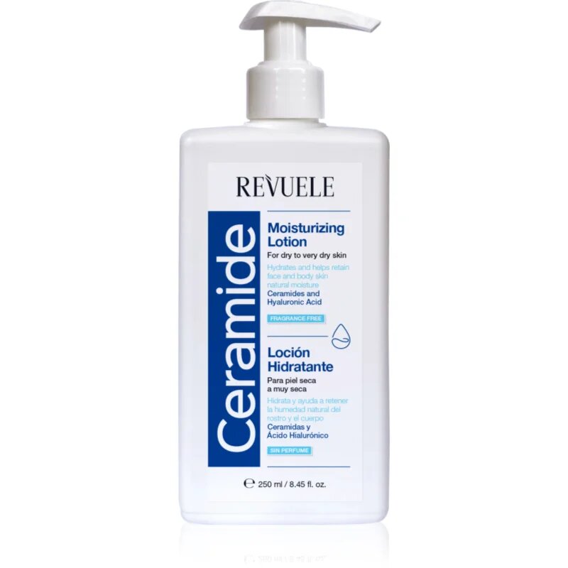 Revuele Ceramide Moisturizing Lotion hidratáló tej arcra és testre Száraz nagyon száraz bőrre 250 ml