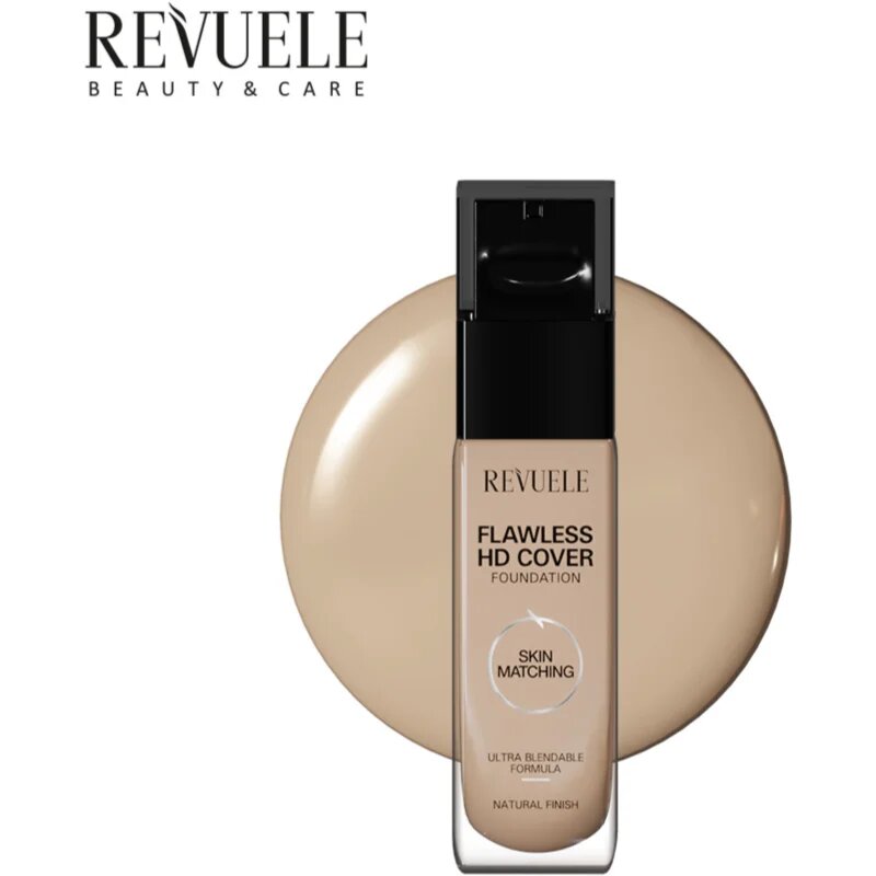 Revuele Flawless HD Cover Foundation könnyű alapozó a tökéletes küllemért árnyalat 01 Ivory 33 ml