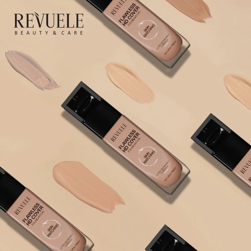 Revuele Flawless HD Cover Foundation könnyű alapozó a tökéletes küllemért árnyalat 01 Ivory 33 ml