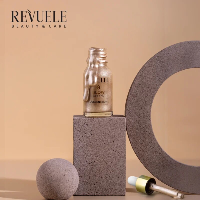 Revuele Glow Drops Golden Hour élénkítő szérum testre és arcra 20 ml